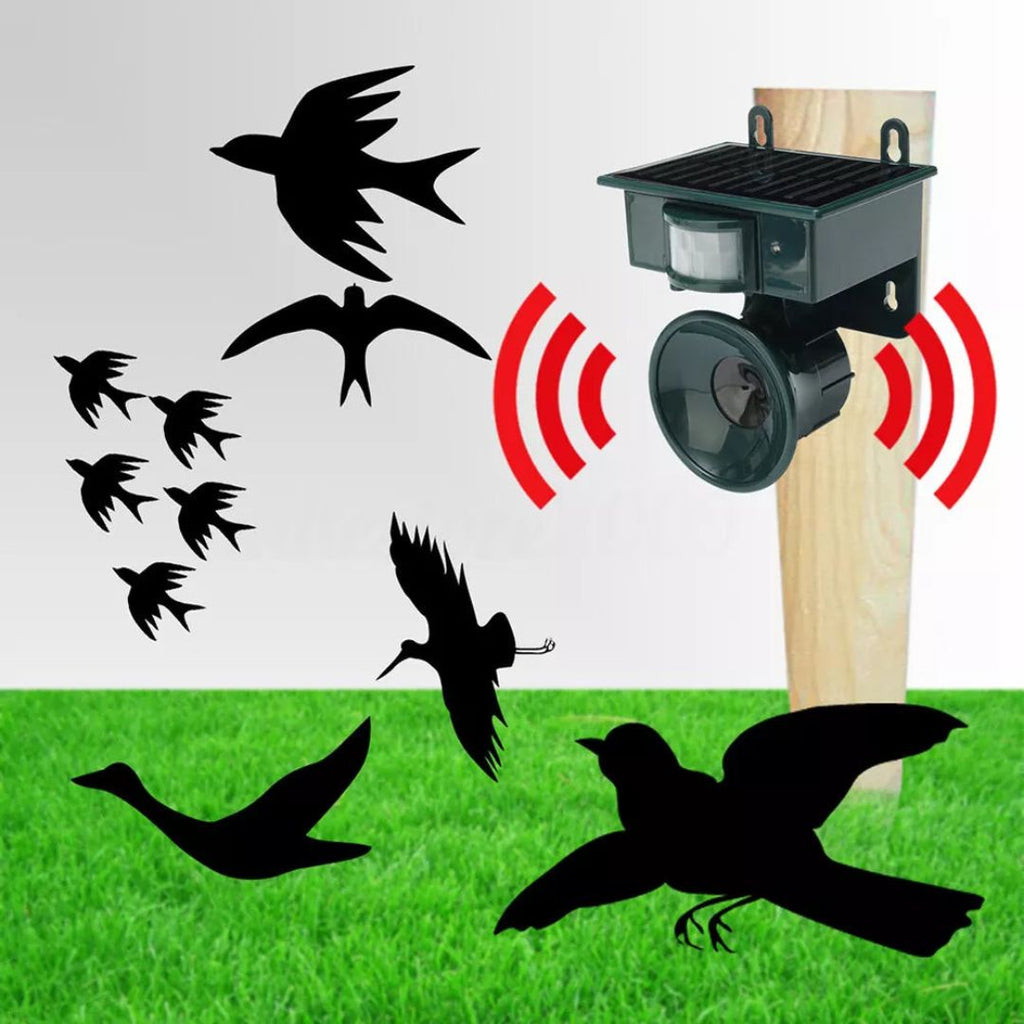 Répulseur de Oiseaux à Détection de Mouvement Solaire - Écologique