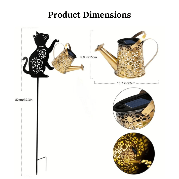 Pot de Fleurs Solaire Luminaire de Jardin