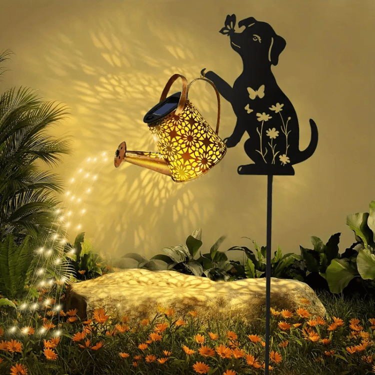 Pot de Fleurs Solaire Luminaire de Jardin