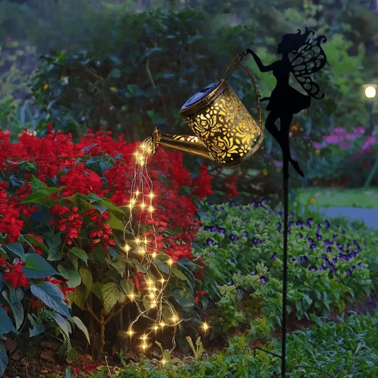 Pot de Fleurs Solaire Luminaire de Jardin