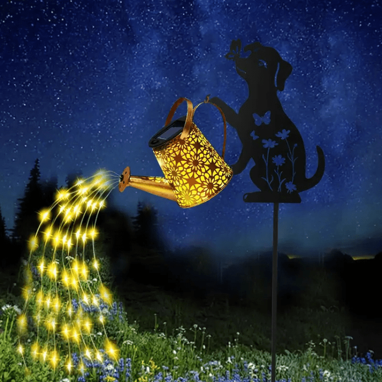 Pot de Fleurs Solaire Luminaire de Jardin