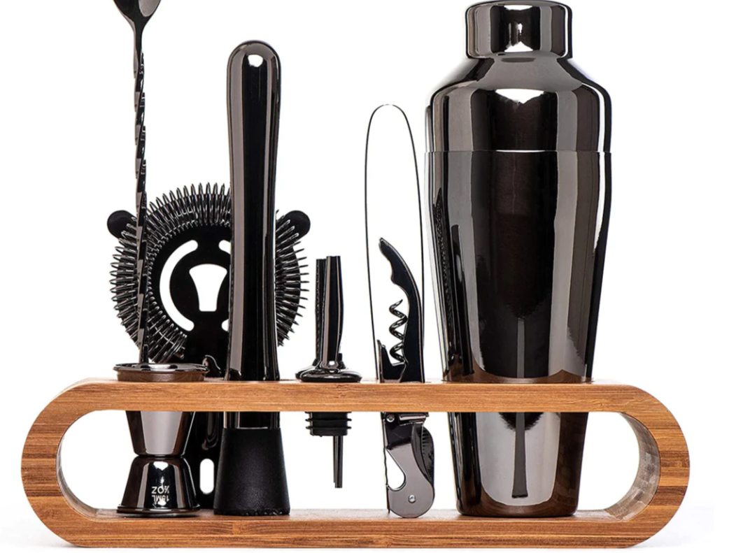 Kit de Bar Métallique de Luxe – Ensemble de Cocktails pour Mixologie
