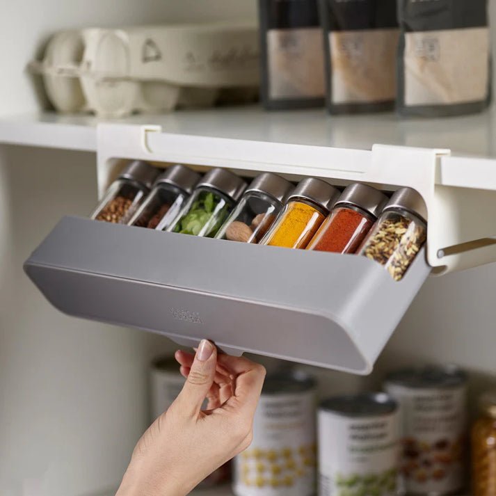 50% de réduction - GlideShelf - Étagère suspendue pour épices avec tiroir facilement extensible - Offre limitée