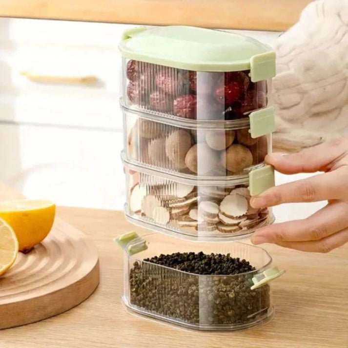 Boîte à épices empilable à plusieurs niveaux