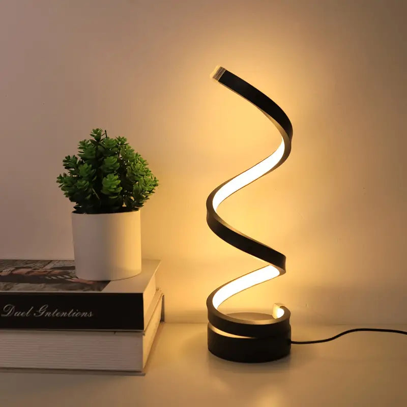 SPIRALUX Lampe de Table - Design Spiral Moderne Dimmable