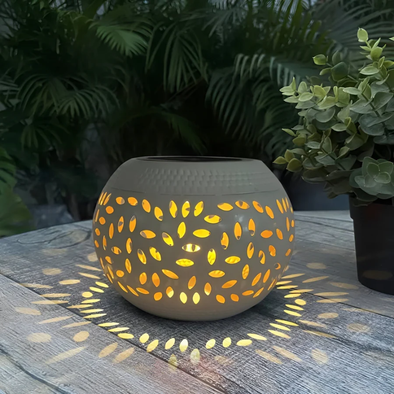 Éclairage de Jardin Solaire Tacheté - LumoPattern