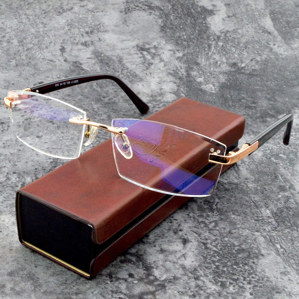 Viselio Lunettes de lecture intelligentes avec verres progressifs | Ultra-légères & filtre de lumière bleue | Pour vision de près et de loin | Monture en titane TR90
