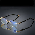 Viselio Lunettes de lecture intelligentes avec verres progressifs | Ultra-légères & filtre de lumière bleue | Pour vision de près et de loin | Monture en titane TR90