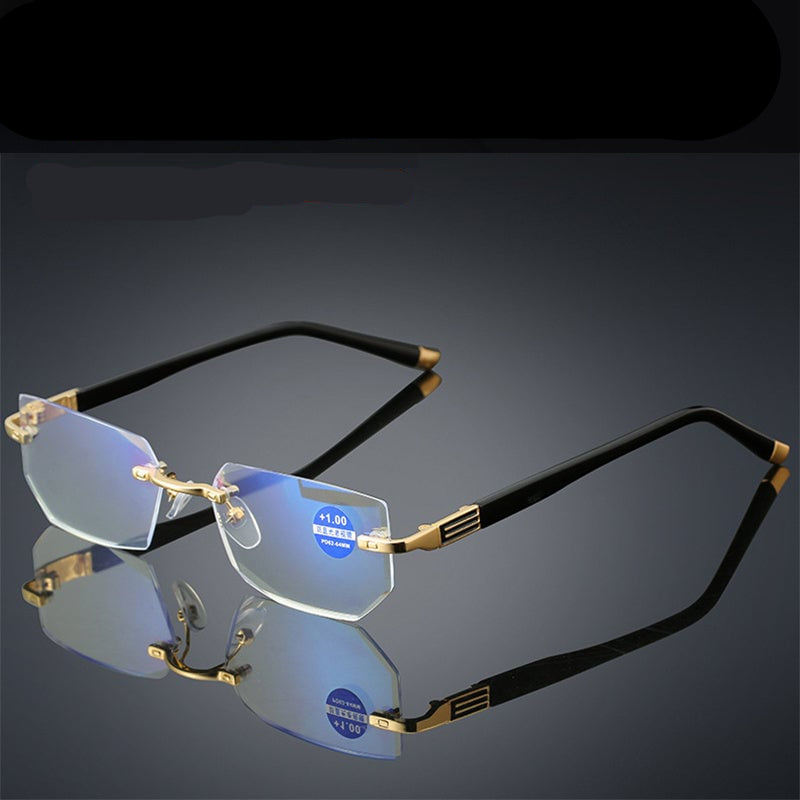 Viselio Lunettes de lecture intelligentes avec verres progressifs | Ultra-légères & filtre de lumière bleue | Pour vision de près et de loin | Monture en titane TR90