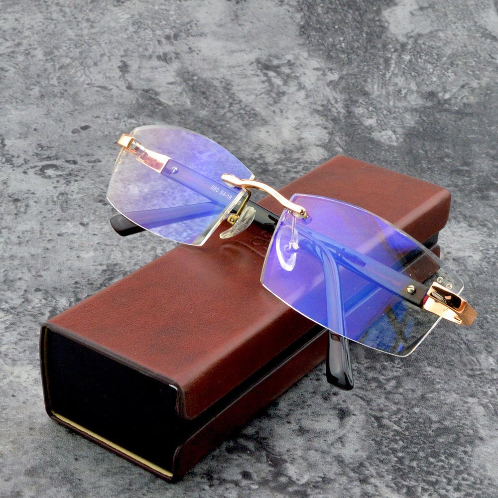 Viselio Lunettes de lecture intelligentes avec verres progressifs | Ultra-légères & filtre de lumière bleue | Pour vision de près et de loin | Monture en titane TR90