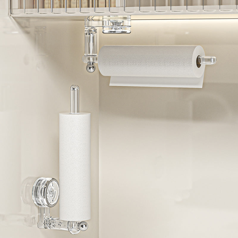 Support de papier toilette multifonctionnel avec ventouse