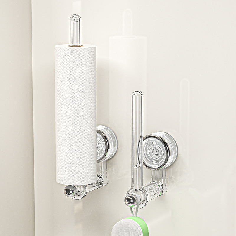 Support de papier toilette multifonctionnel avec ventouse