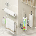 Support de papier toilette multifonctionnel avec ventouse