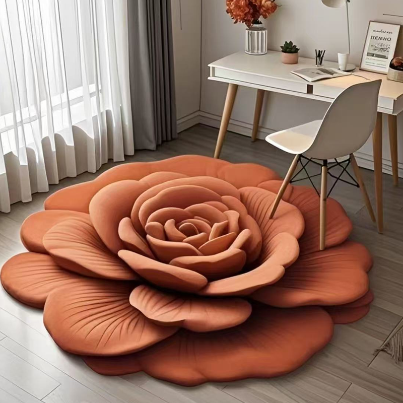 BloomMat | Tapis de sol en fleurs élégant – Choisissez entre une surface en peluche douce ou en diatomite à séchage rapide