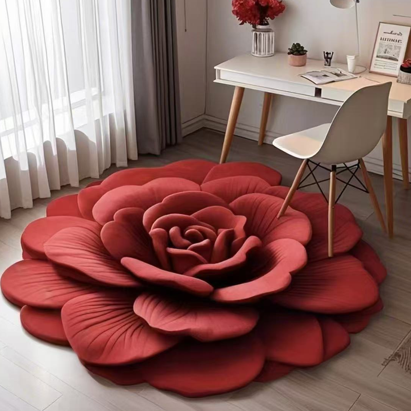 BloomMat | Tapis de sol en fleurs élégant – Choisissez entre une surface en peluche douce ou en diatomite à séchage rapide
