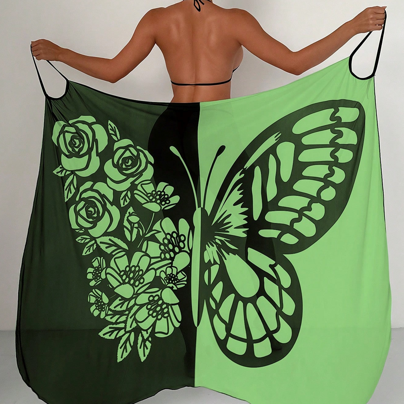 ButterflyWrap™ | Robe de Plage & Serviette pour Femmes en Un | Style Féminin & Confort Optimal