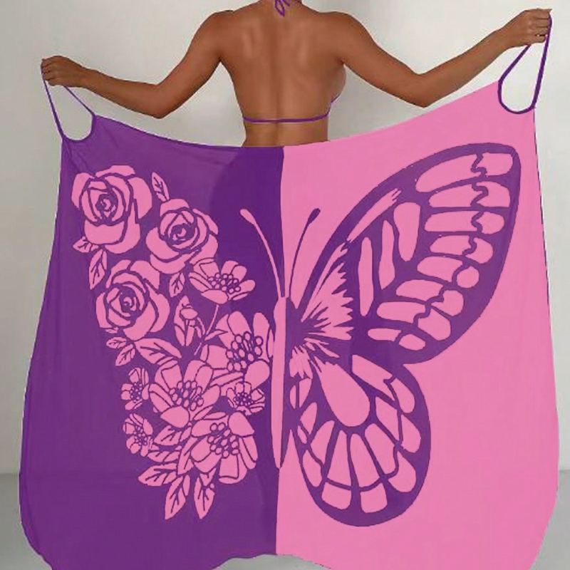 ButterflyWrap™ | Robe de Plage & Serviette pour Femmes en Un | Style Féminin & Confort Optimal