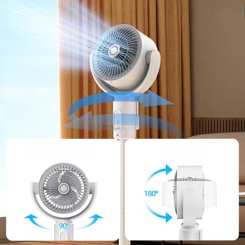Ventilateur sur pied réglable et silencieux avec télécommande