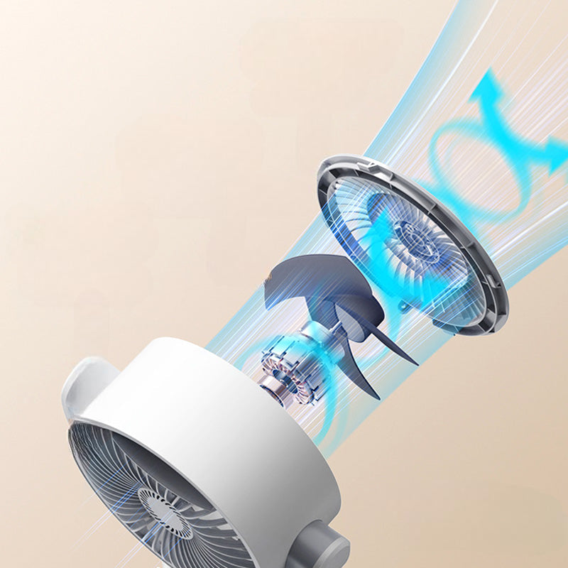 Ventilateur sur pied réglable et silencieux avec télécommande