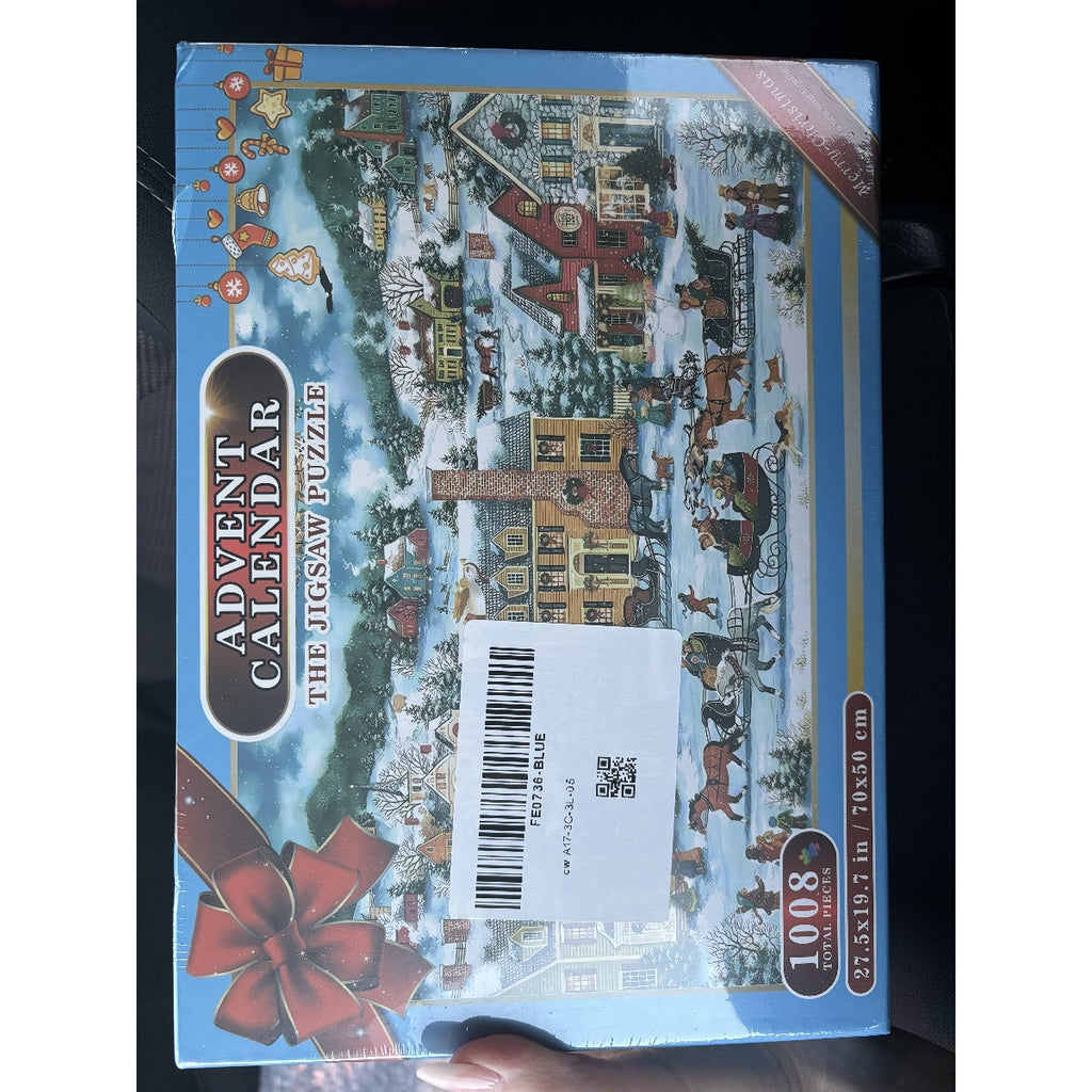 Calendrier de l'Avent Puzzle du Village de Noël Moderne