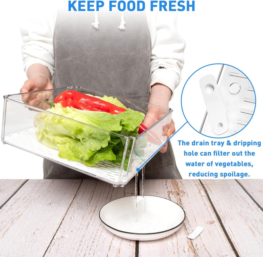 Set d'organisateurs empilables pour réfrigérateur de 10 - FridgeMaster