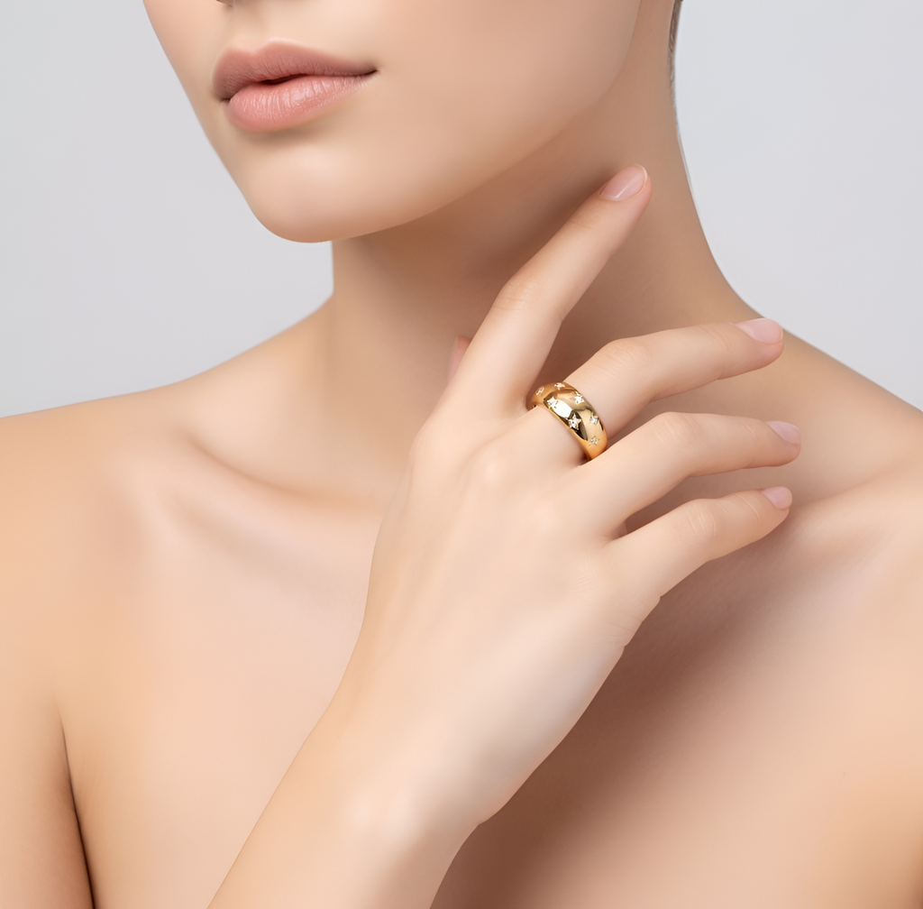 Flynn - Bague Crystal Star pour femme