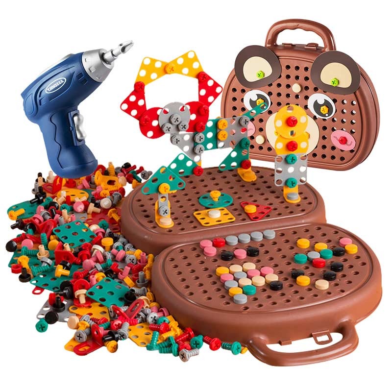 STEM Kit de Construction : Apprentissage Créatif avec Perceuse Électrique
