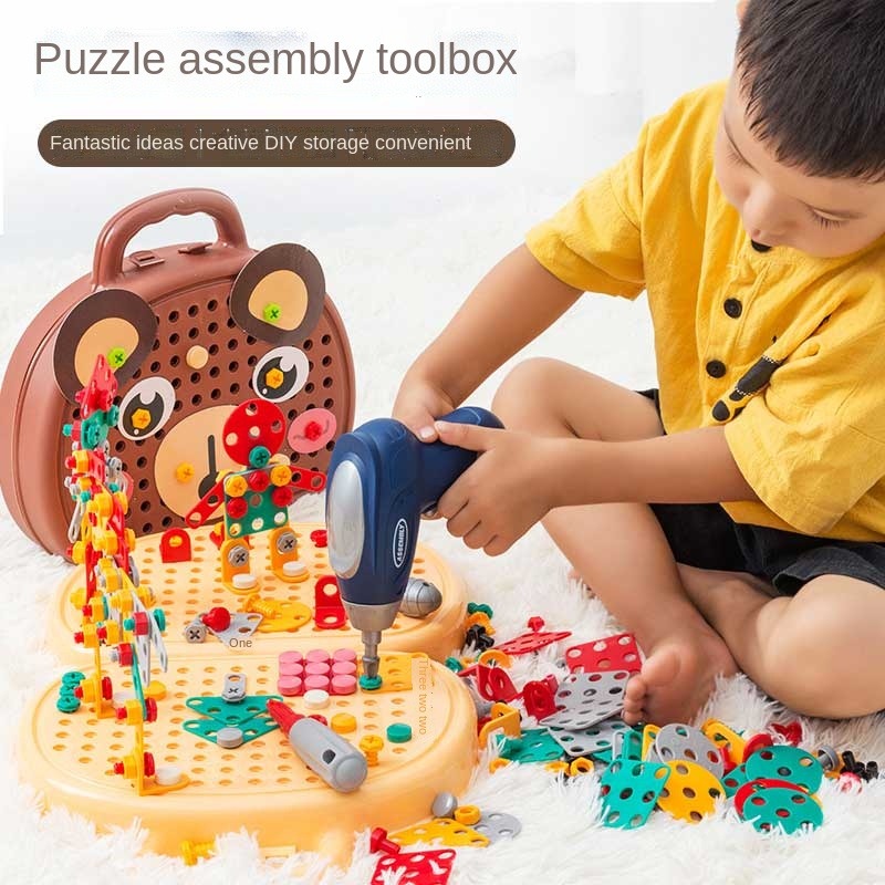 STEM Kit de Construction : Apprentissage Créatif avec Perceuse Électrique