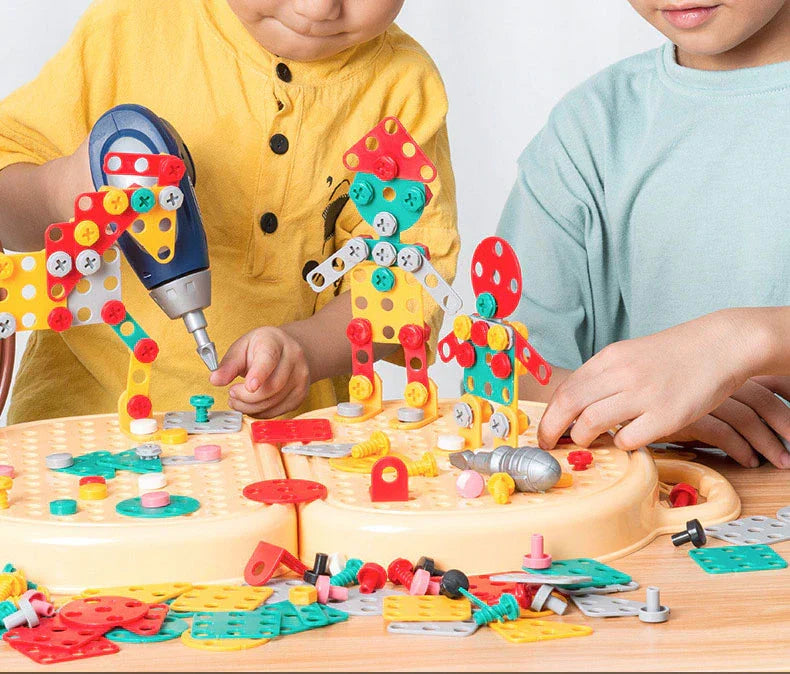 STEM Kit de Construction : Apprentissage Créatif avec Perceuse Électrique