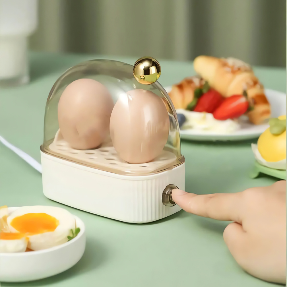 Cuit-Oeufs Électrique - Petit Déjeuner Rapide & Élégant | Design Compact