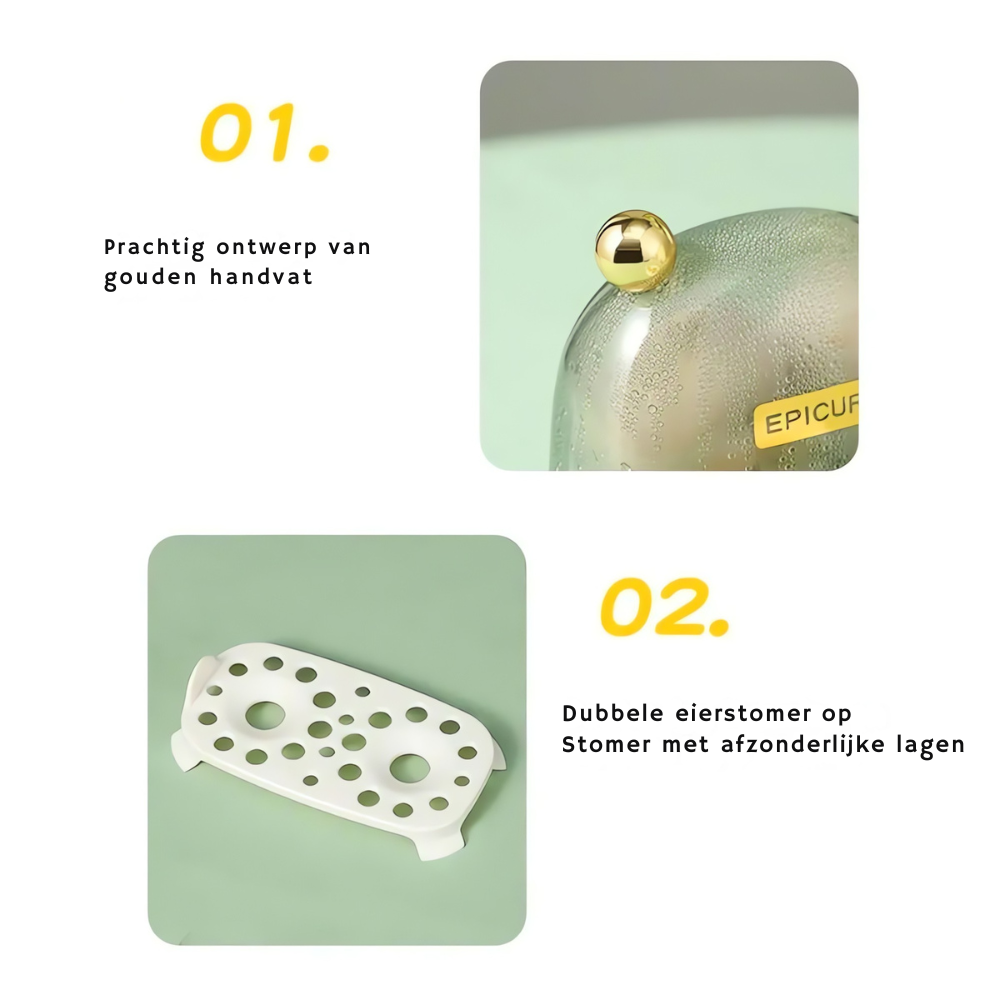 Cuit-Oeufs Électrique - Petit Déjeuner Rapide & Élégant | Design Compact