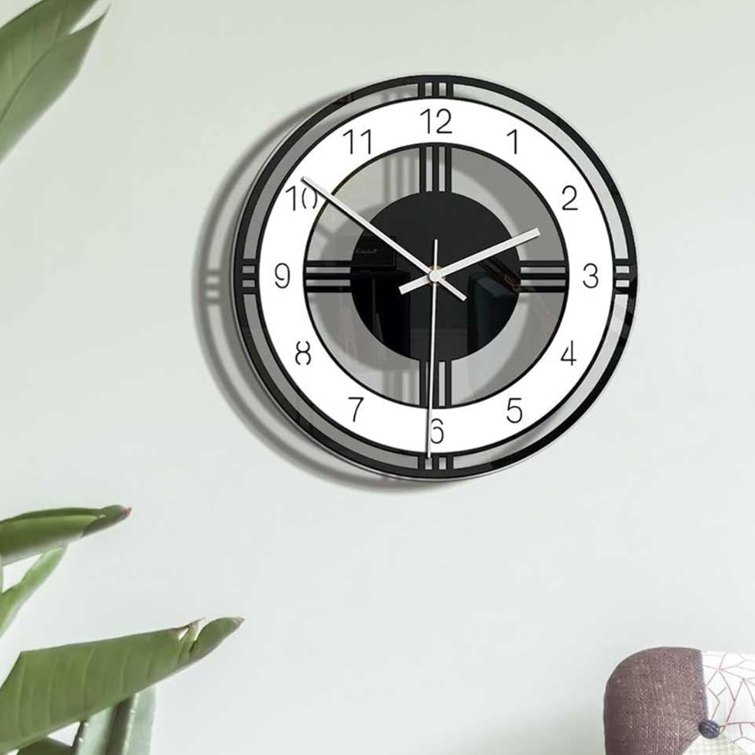 Horloge Murale Grande Moderne - Élégante et Silencieuse