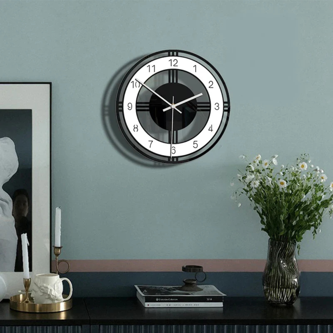 Horloge Murale Grande Moderne - Élégante et Silencieuse