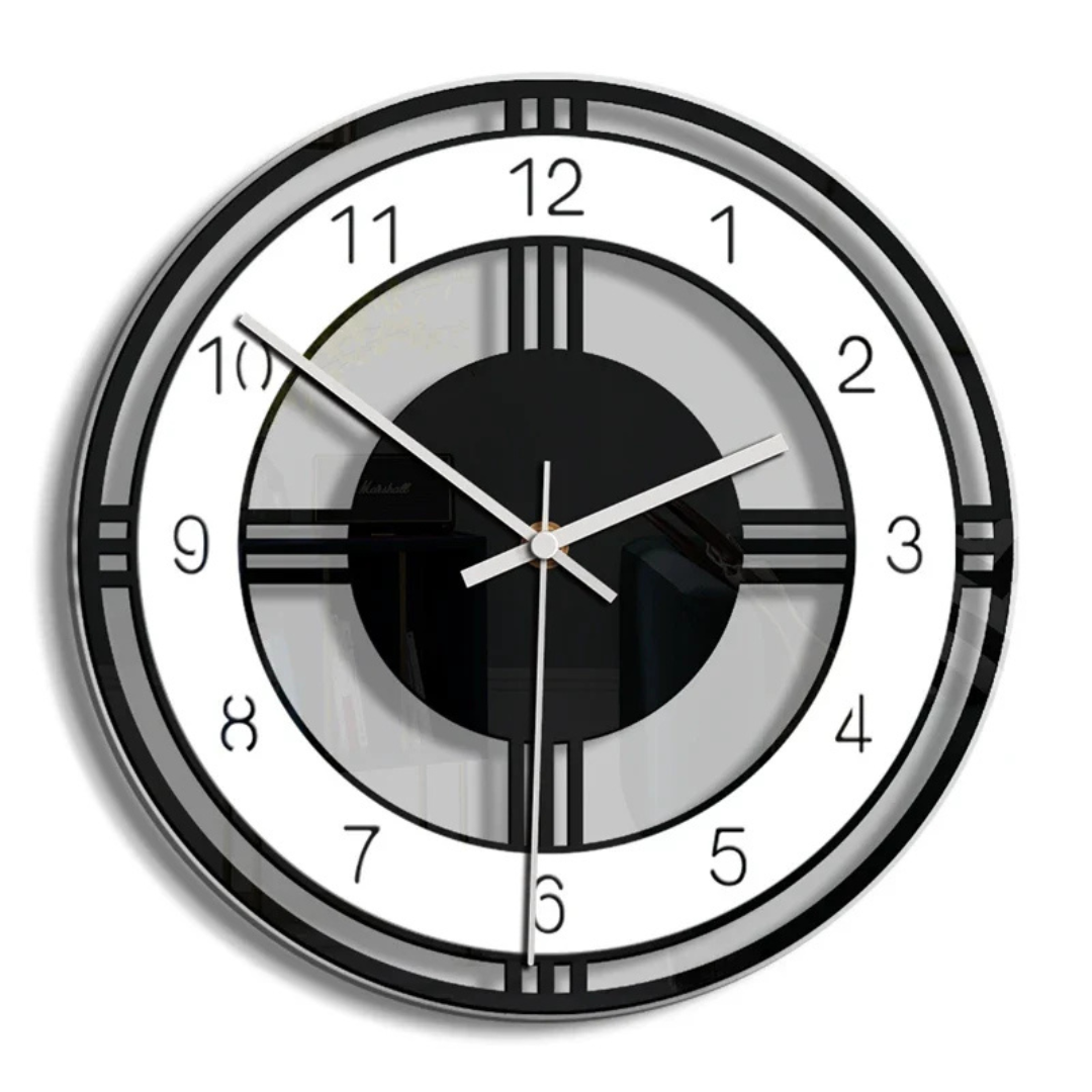 Horloge Murale Grande Moderne - Élégante et Silencieuse