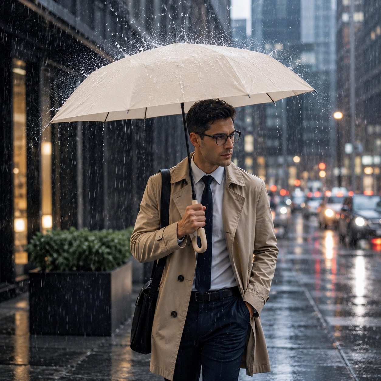 STORMLOCK - Parapluie automatique coupe-vent avec structure à 8 baleines et protection UV conçu pour une résistance aux intempéries et une commodité de voyage au quotidien