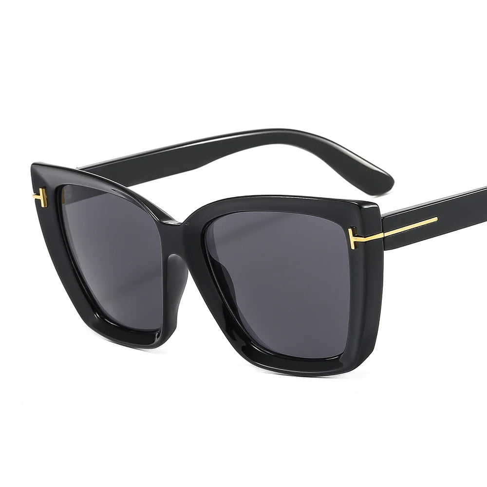 Lunettes de soleil élégantes en forme d'œil de chat avec protection UV et dégradé - VueLuxe