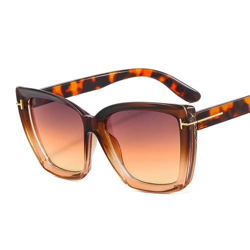 Lunettes de soleil élégantes en forme d'œil de chat avec protection UV et dégradé - VueLuxe