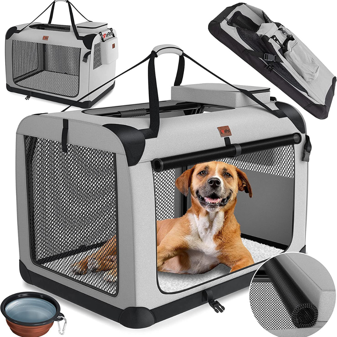 Sac de Transport pour Chien Pliable - Voyage Élégant et Sécurisé pour Animaux