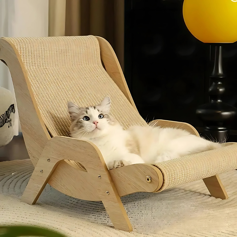Griffoir en Bois pour Chat - Élégant et Durable