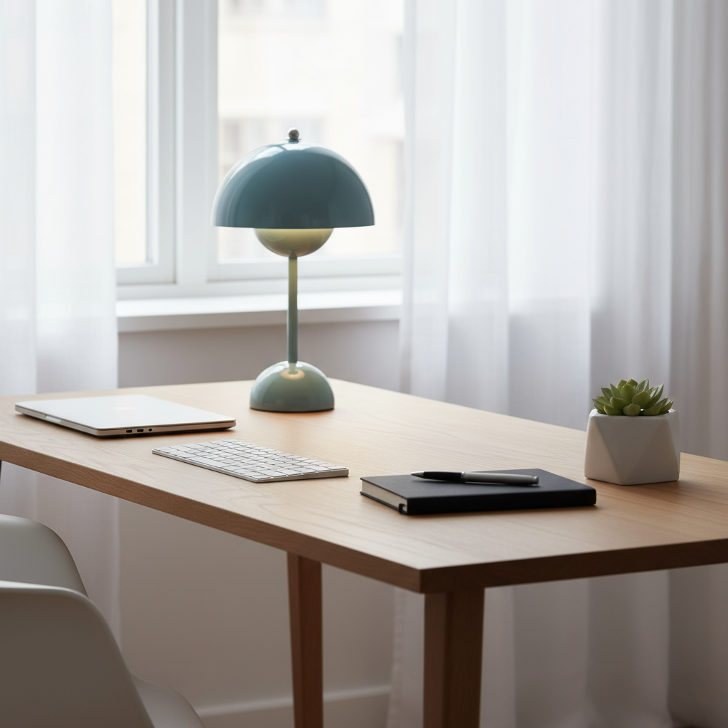 Le Refuge – Lampe de Table Sans Fil Dimmable avec Design Élégant de Pot de Fleurs