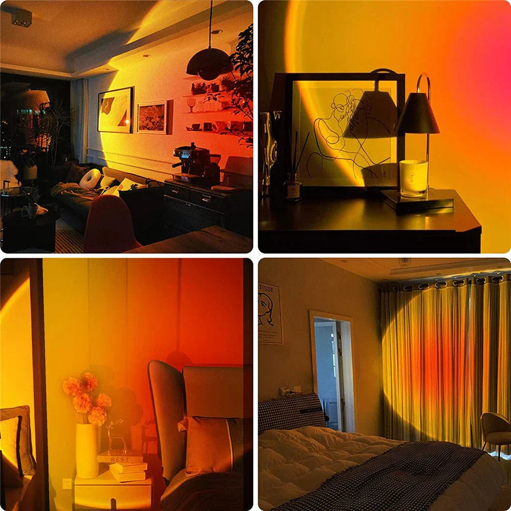 Lampe de coucher de soleil avec 4 couleurs - GlowSphere