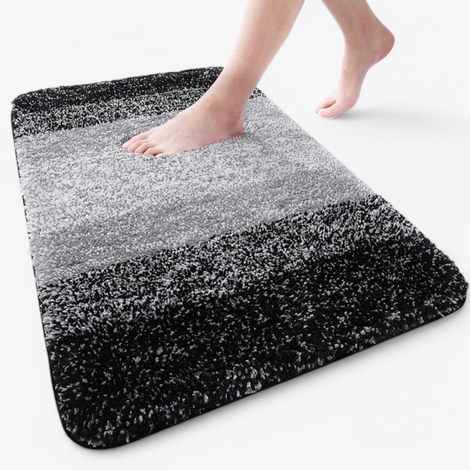 Super Tapis de Bain Antidérapant Ultra Absorbant pour Pieds Secs dans la Salle de Bain