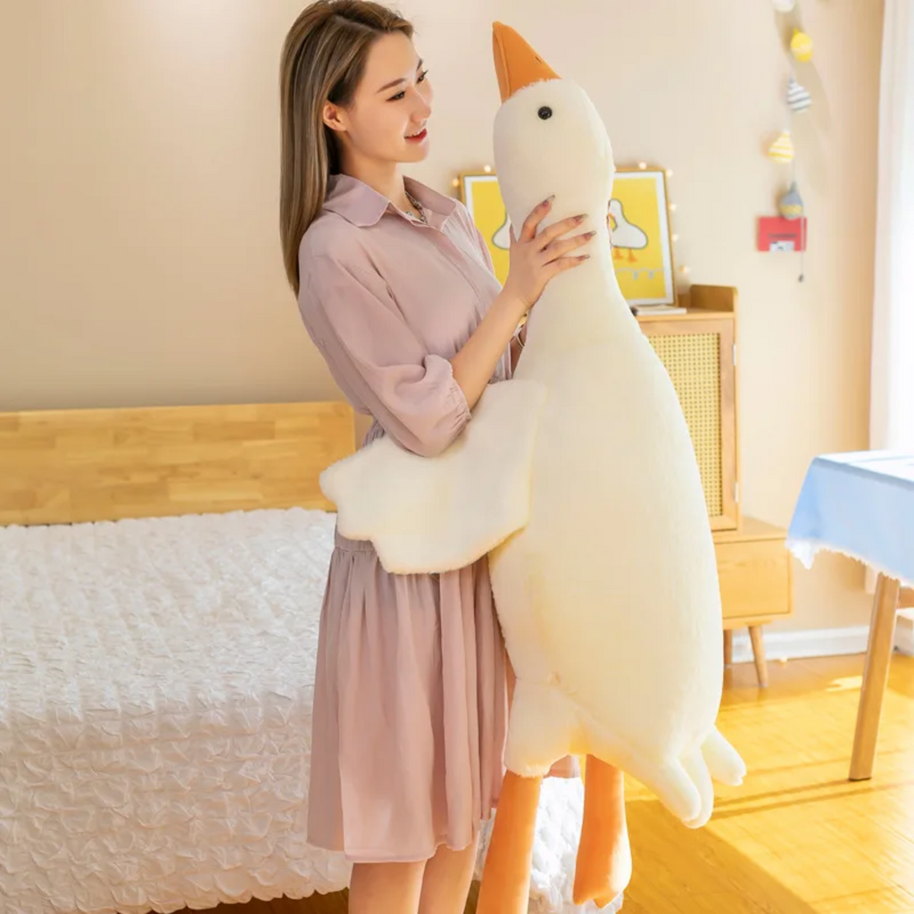 Coussin Oie Peluche - Jouet en Peluche Super Doux