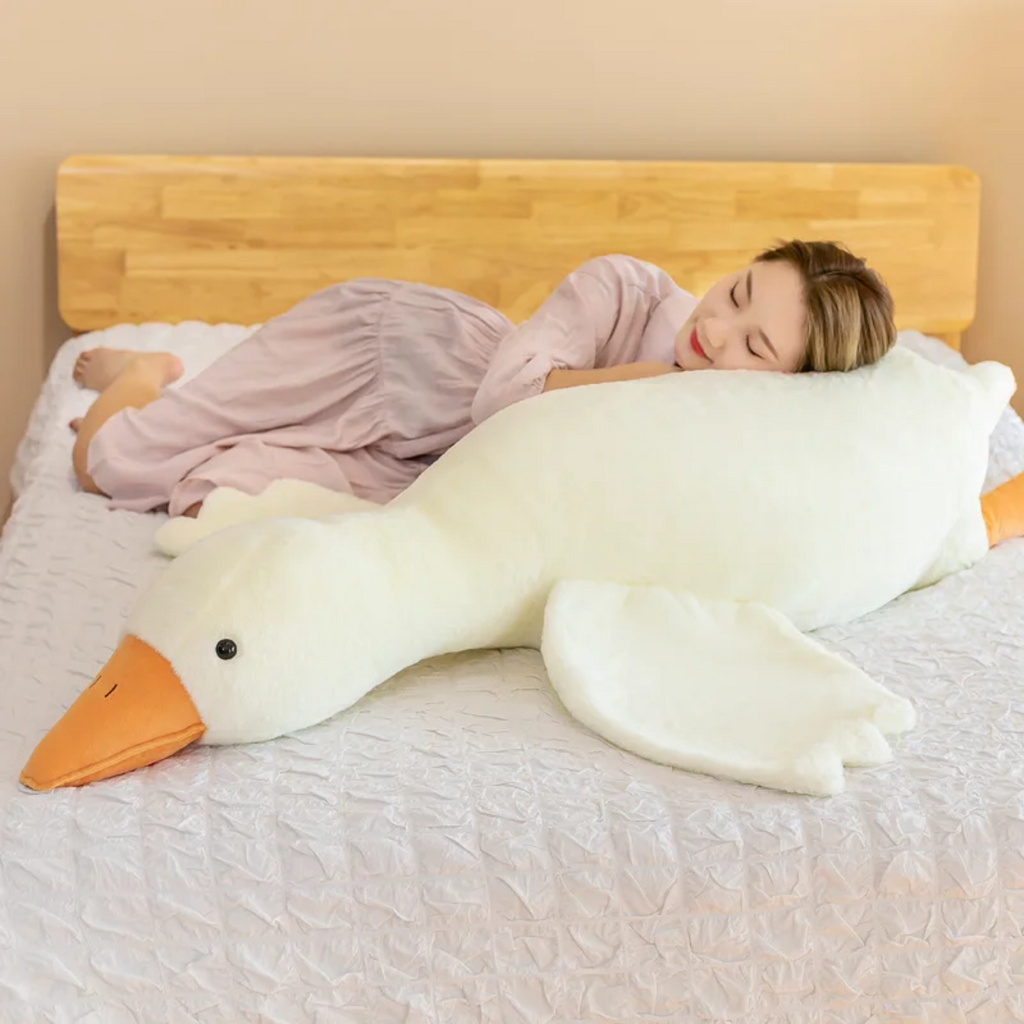 Coussin Oie Peluche - Jouet en Peluche Super Doux