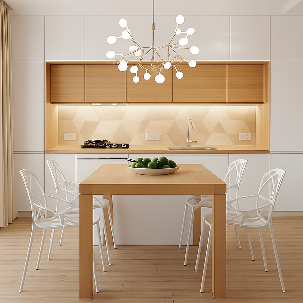 Suspension design moderne LED arbre couleur cuivre ou noir Maison