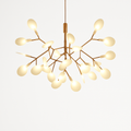 Suspension design moderne LED arbre couleur cuivre ou noir Maison