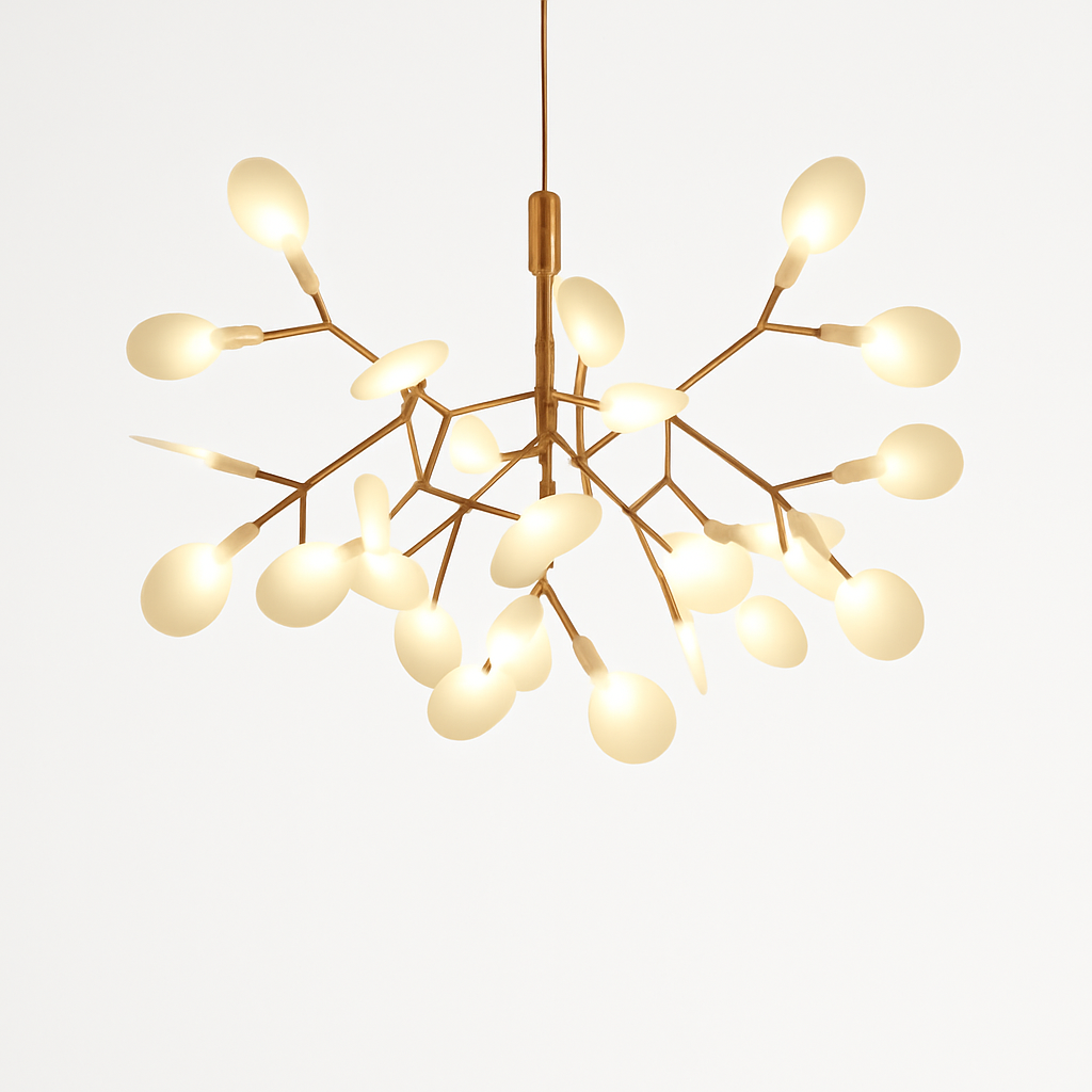 Suspension design moderne LED arbre couleur cuivre ou noir Maison