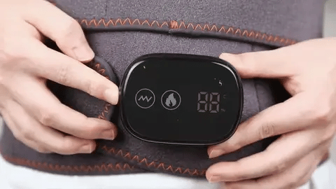 Ceinture de soutien lombaire infrarouge | Chaleur et vibration réglables pour soulager la douleur et détendre les muscles