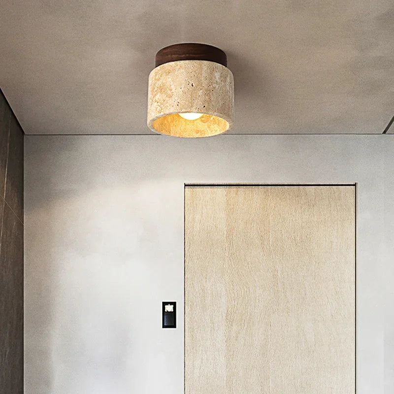 Lampe de plafond japonaise au design crème – éclairage minimaliste