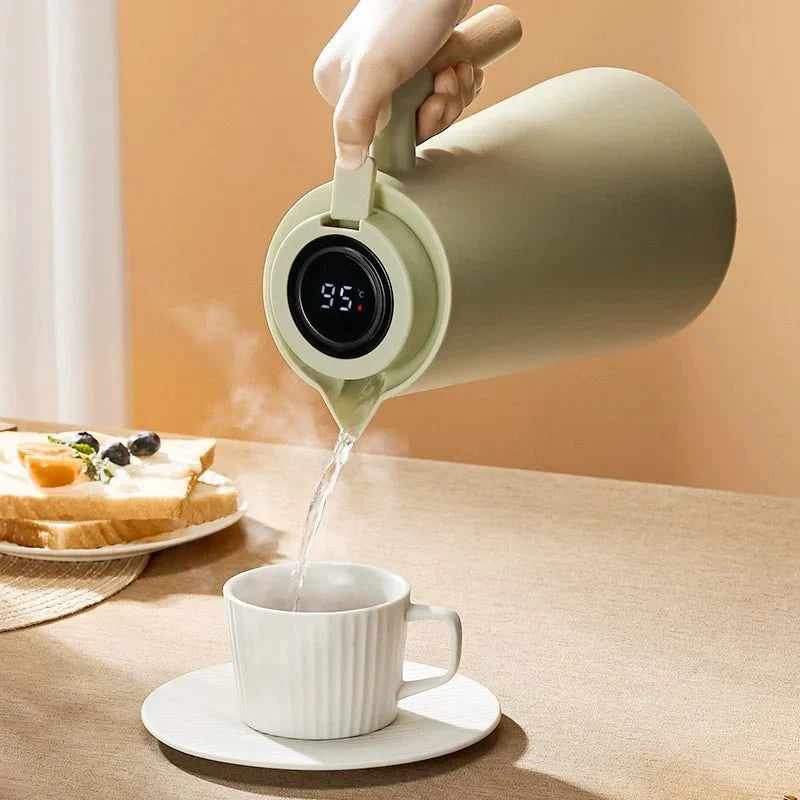 Carafe avec affichage numérique de la température et poignée